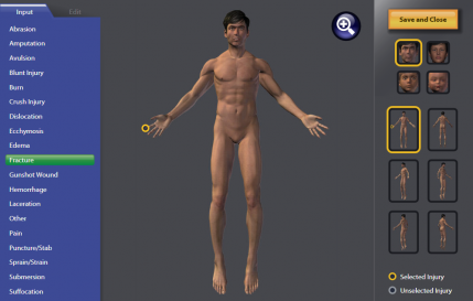 ePCR Anatomical Man